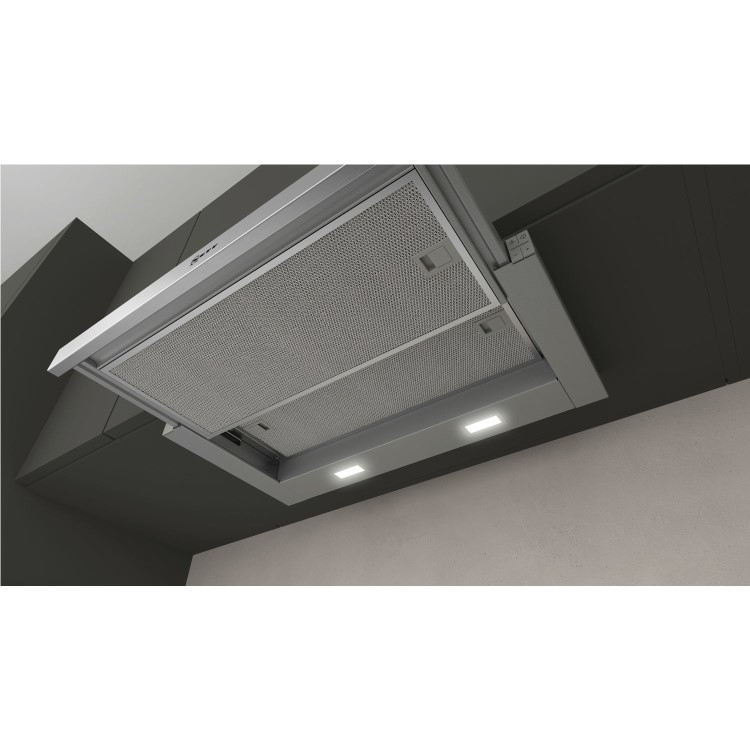Neff N50 Telescopic 60cm Canopy Cooker Hood - Silver