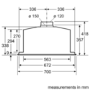 Neff N90 70cm Canopy Cooker Hood - Stainless Steel