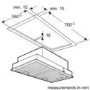 Neff D5855X0GB 73cm Wide Canopy Cooker Hood Silver Metallic