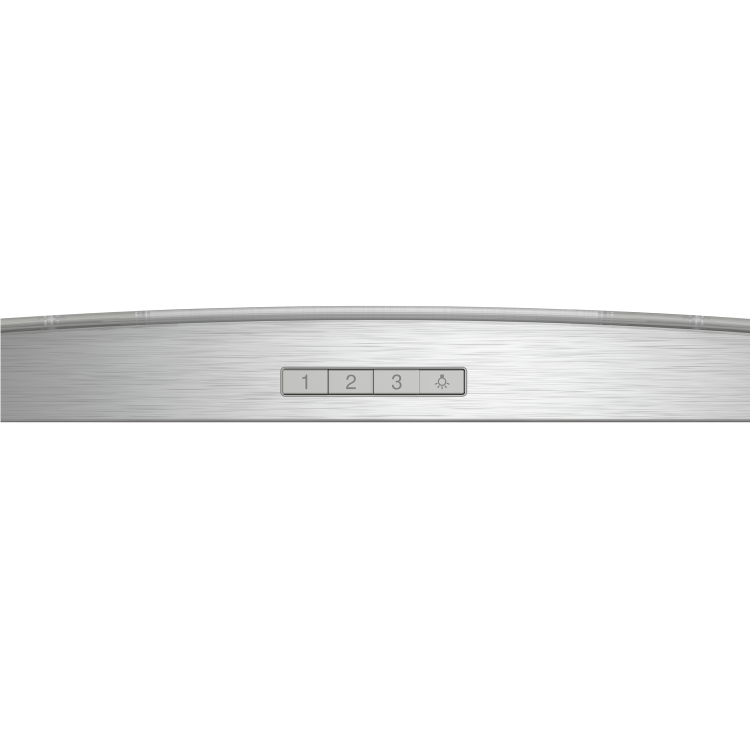 Refurbished Neff D94ABC0N0B 90cm Chimney Cooker Hood With Curved Glass Canopy Stainless Steel