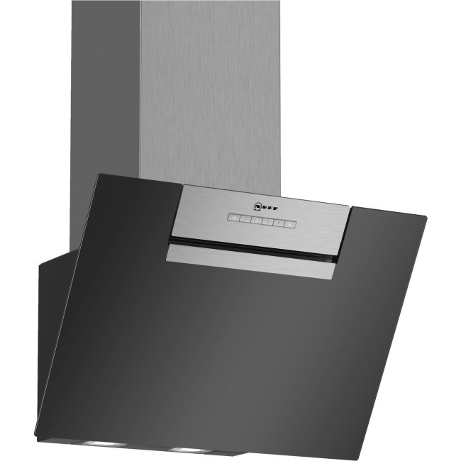 Refurbished Neff N30 D65IEE1S0B 60cm Angled Cooker Hood Black