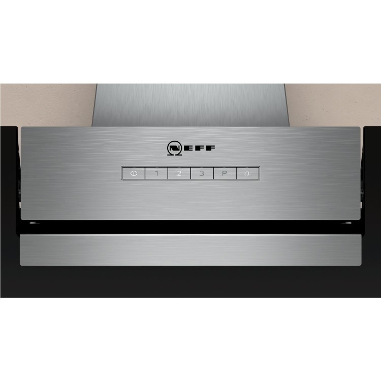 Refurbished Neff N30 D65IEE1S0B 60cm Angled Cooker Hood Black