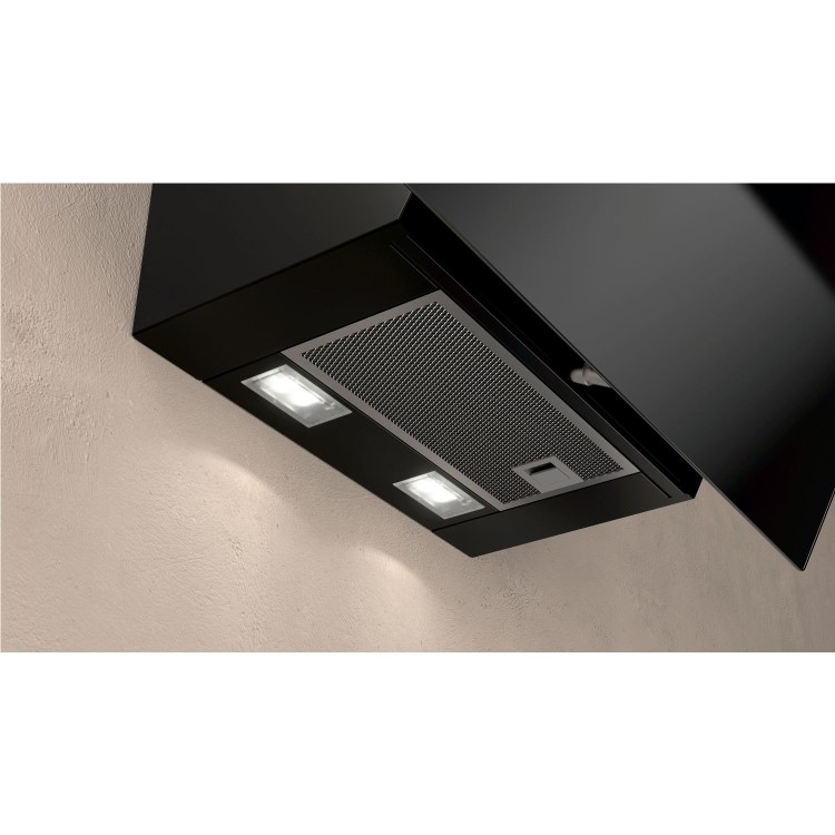 Refurbished Neff N30 D65IEE1S0B 60cm Angled Cooker Hood Black