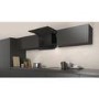 Refurbished Neff N70 D65XAM2S0B 60cm Integrated Cooker Hood with Fold-out Glass Deflector Black