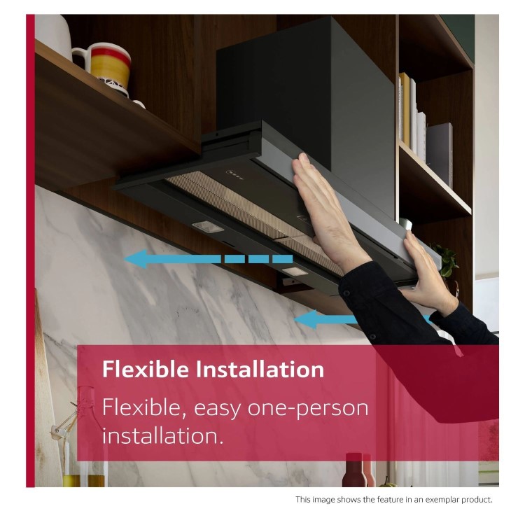 Neff N50 Series 90cm Canopy Cooker Hood  - Matt Black