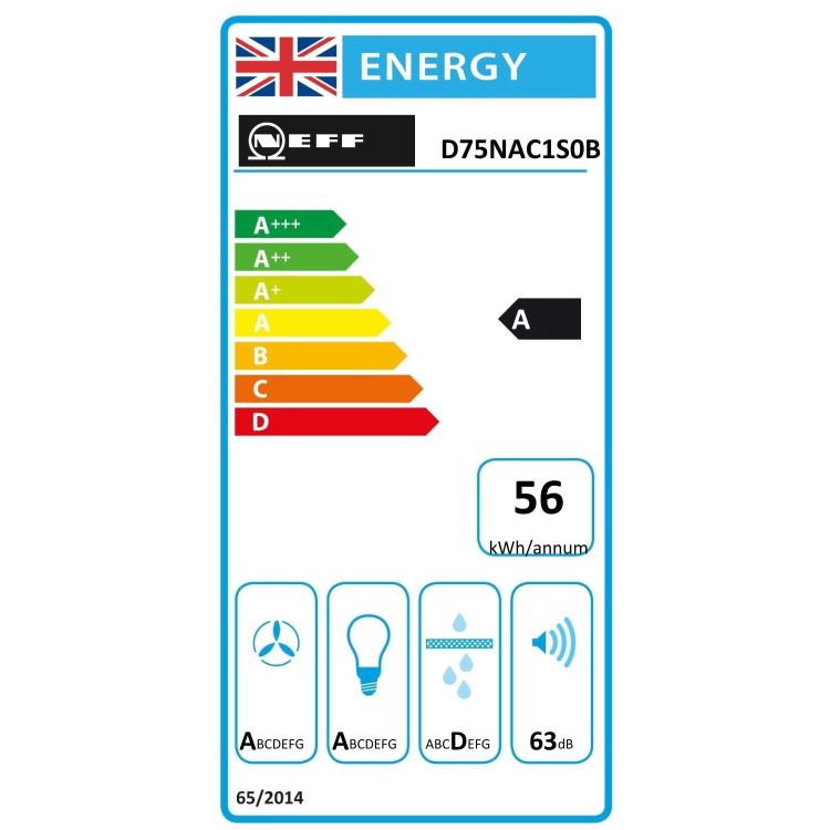 Neff N70 70cm Canopy Cooker Hood - Black