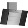 Refurbished Neff D85IBE1S0B 80cm Angled Cooker Hood With Perimeter Extraction Stainless Steel With Black Glass