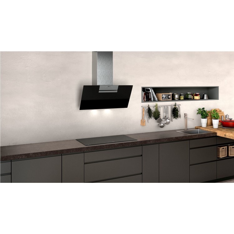 Neff N30 80cm Angled Cooker Hood - Black