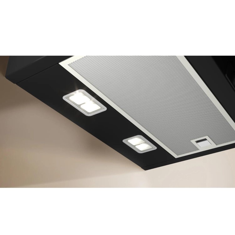 Neff N50 80cm Angled Chimney Cooker Hood - Black Glass