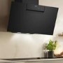 Neff N50 80cm Angled Chimney Cooker Hood - Black Glass