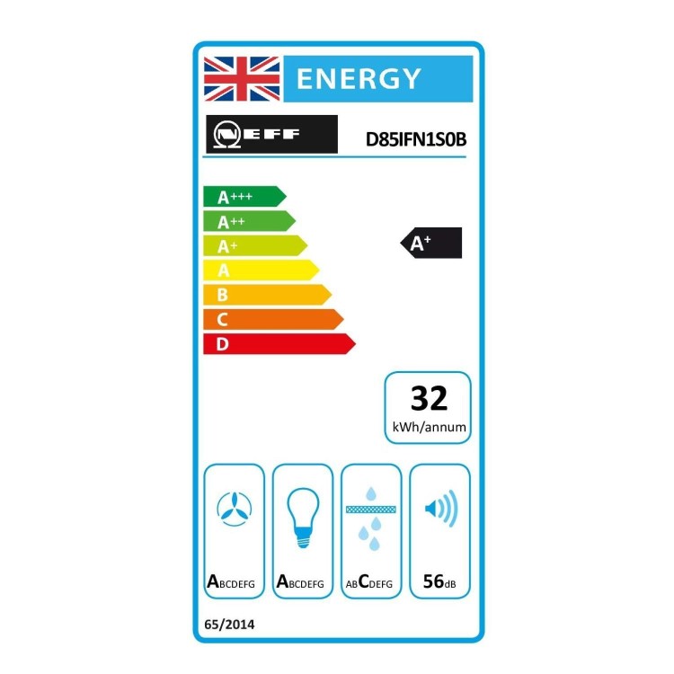 Neff N50 80cm Angled Chimney Cooker Hood - Black Glass