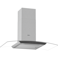 Refurbished Neff D94AFM1N0B 90cm Chimney Cooker Hood with Curved Glass Canopy Stainless Steel