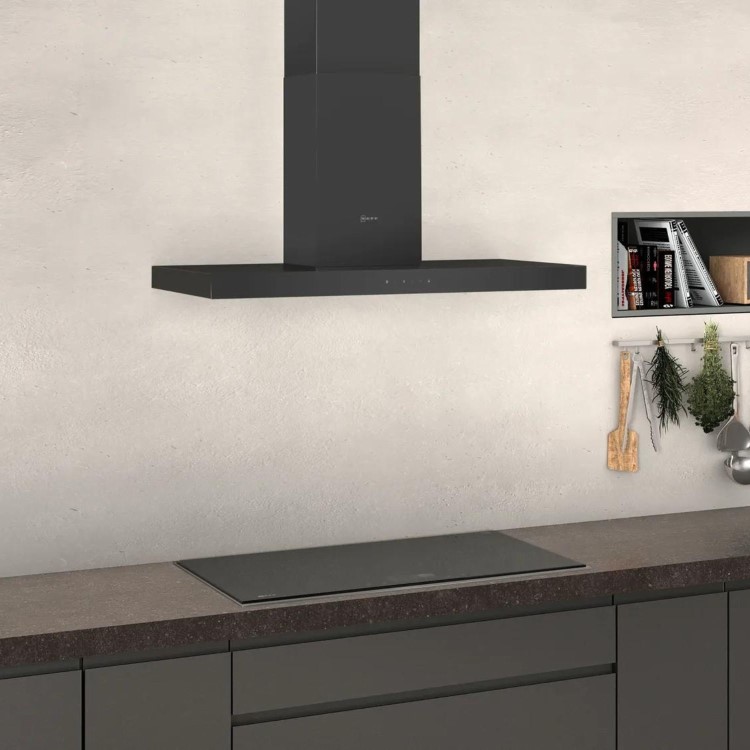 Neff N50 90cm Slimline Cooker Hood - Black
