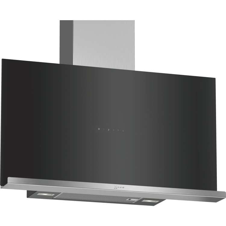 Neff D95FRM1S0B N70 Flat Slimline Design Cooker Hood - Black
