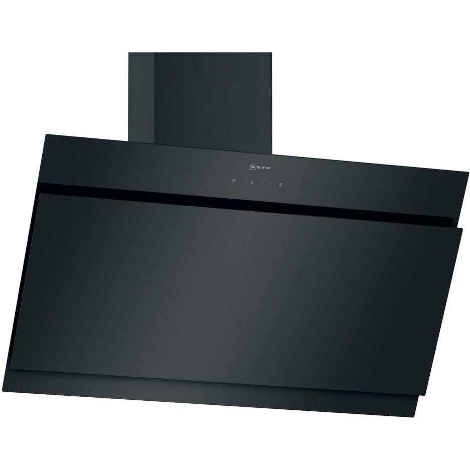 black angled cooker hood 90cm