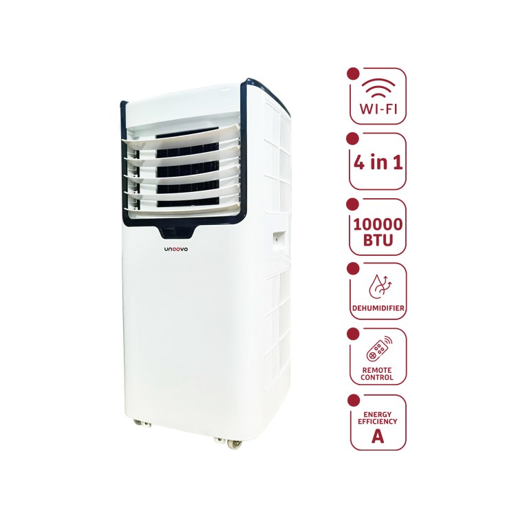 Refurbished Eco 10000 BTU Smart WiFi Portable Air Conditioner with Heat Pump