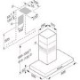 Miele 90cm Slimline Chimney Cooker Hood - Stainless Steel
