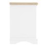 Darley Two Tone Bedside Table in Solid Oak and White 