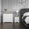 Darley 4+3 Wide Chest of Drawers in Oak and White