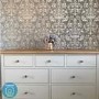Darley Two Tone Wide Chest of Drawers in Solid Oak and Light Grey