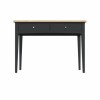 Darley Two Tone Dressing Table in Solid Oak and Anthracite