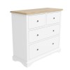 Darley Two Tone Chest of Drawers in Soild Oak and White