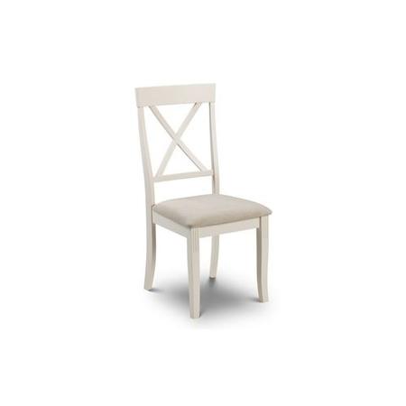 Oak and Ivory Dining Table with 6 Matching Dining Chairs - Davenport