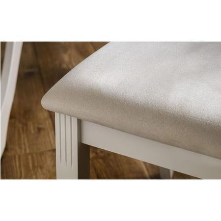 Oak and Ivory Dining Table with 6 Matching Dining Chairs - Davenport