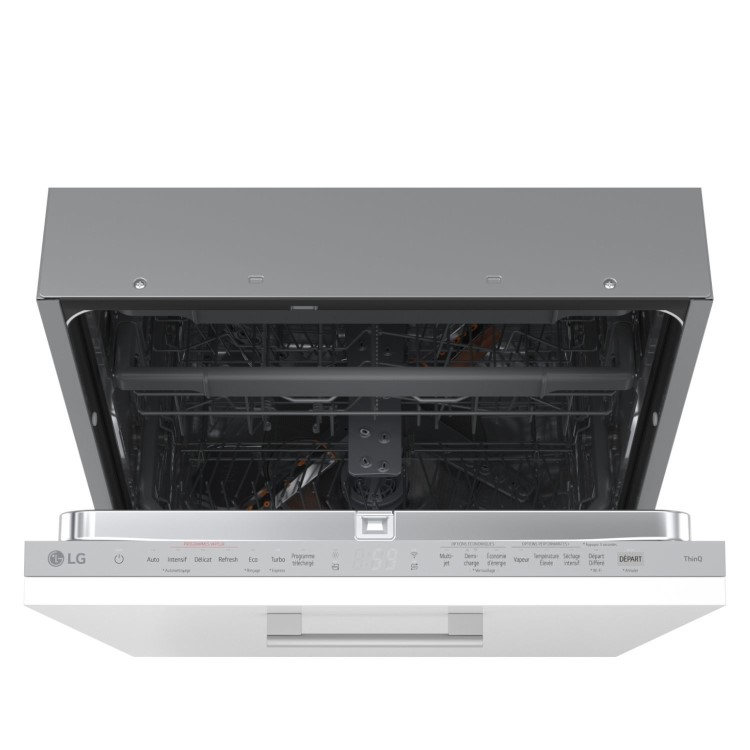 LG QuadWash Integrated Dishwasher - Smart Wi-Fi A Rated Grey Control Panel