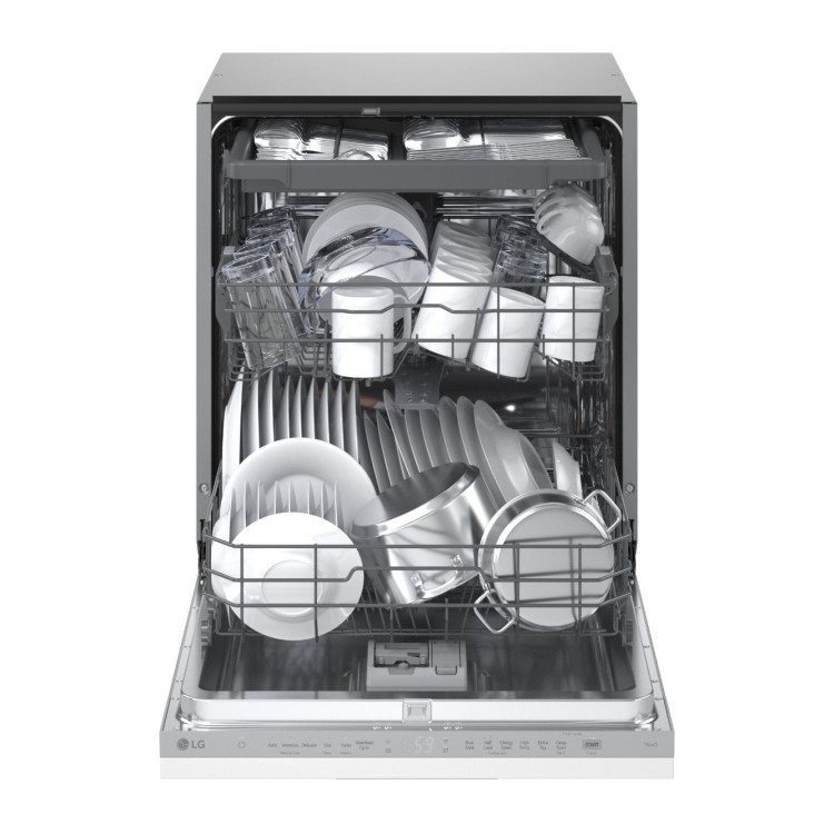 LG QuadWash Integrated Dishwasher - Smart Wi-Fi A Rated Grey Control Panel
