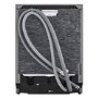 LG TrueSteam Integrated Dishwasher - Smart Wi-Fi, B-Rated, Silver control panel
