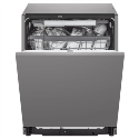 DB365TXS LG TrueSteam Integrated Dishwasher - Smart Wi-Fi, B-Rated, Silver control panel