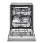 LG TrueSteam Integrated Dishwasher - Smart Wi-Fi, B-Rated, Silver control panel