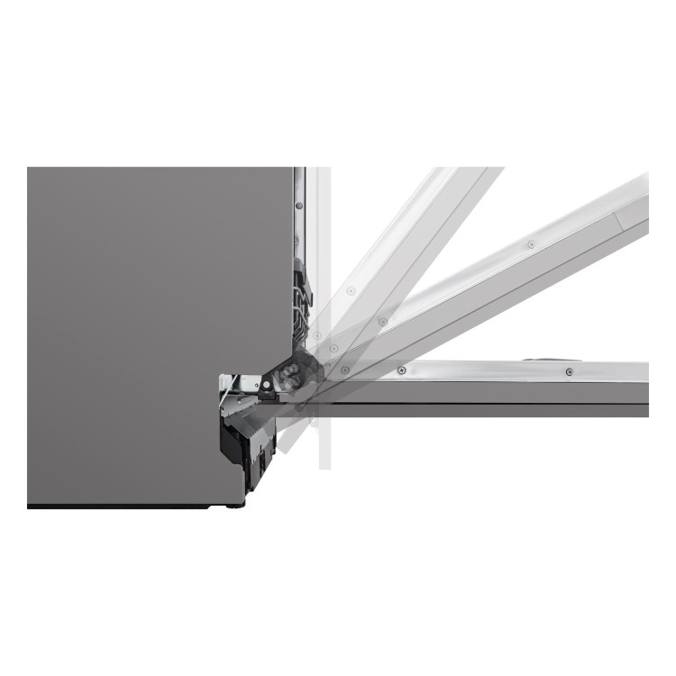 LG TrueSteam Integrated Dishwasher - Smart Wi-Fi, B-Rated, Silver control panel