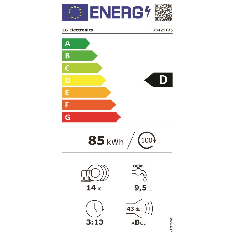 LG TrueSteam Fully Integrated Dishwasher