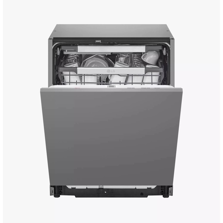 LG TrueSteam Integrated Dishwasher - Smart Wi-Fi, A-Rated, Grey control panel