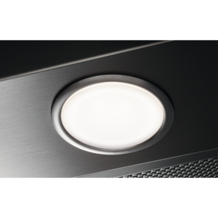 Refurbished AEG DBE5661HG 60cm Slimline Chimney Cooker Hood with Hob2Hood Stainless Steel