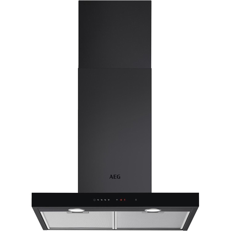 AEG 60cm Flat Cooker Hood With Hob2Hood - Stainless Steel