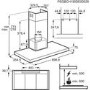 Refurbished AEG DBK6980HG 90cm Flat Chimney Cooker Hood with Hob2Hood Stainless Steel