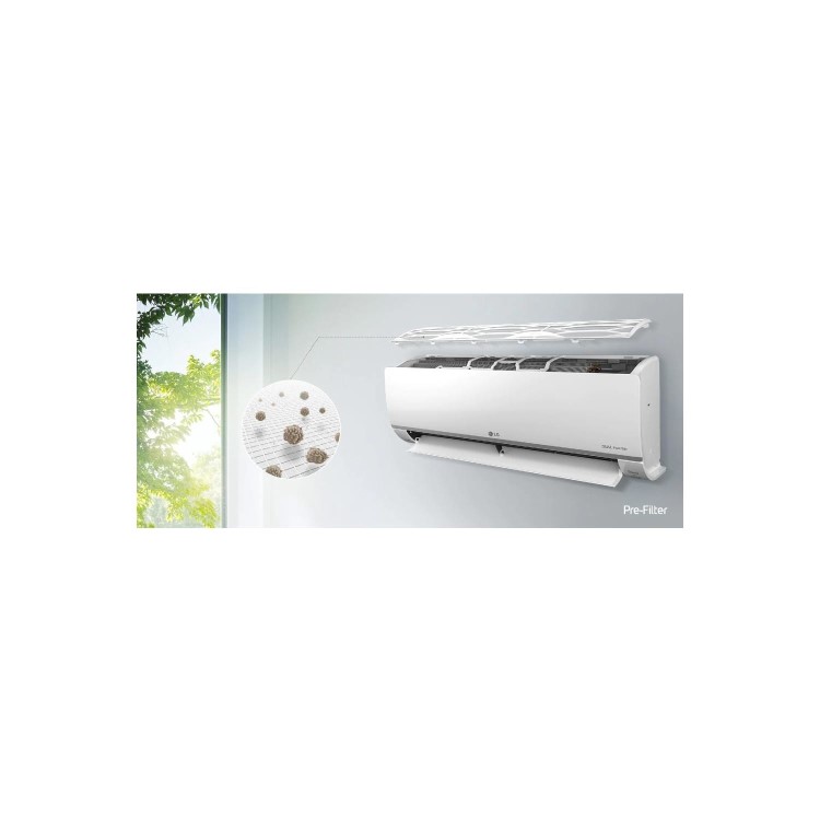 LG DUALCOOL DELUXE 9000 BTU WiFi Smart DC Inverter Wall Split Air Conditioner -  Anti Bacterial  with UV & Plasma Ioniser