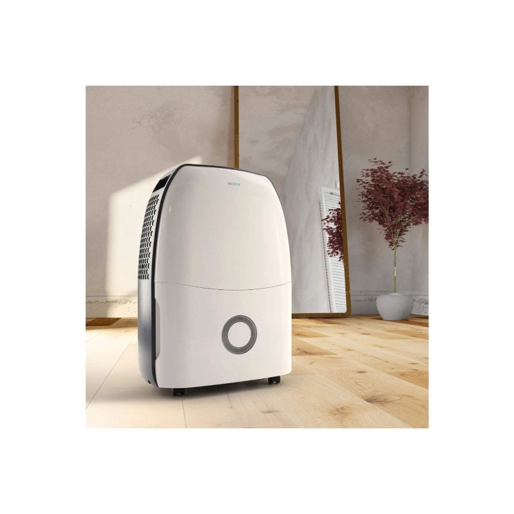 Ecoair 12 Litre Compact Dehumidifier Humidistat and Laundry Mode