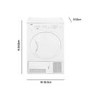 Refurbished Beko DC7112W Freestanding Condenser 7KG Tumble Dryer
