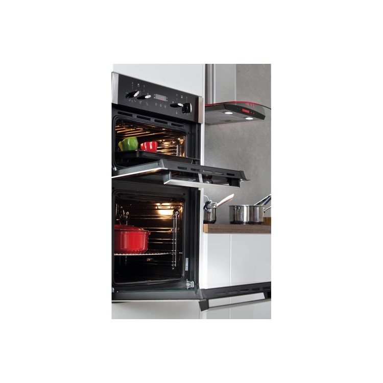 Refurbished CDA DC940SS 60cm Double Built In Electric Oven Stainless Steel