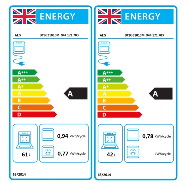 AEG 6000 Series DCB331010M Built-In Electric Double Oven - Stainless Steel