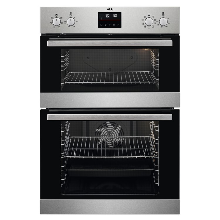 AEG 6000 Series DCB535060M Built-In Electric Double Oven - Stainless Steel