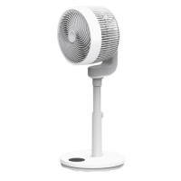 Refurbished electriQ 9 Inch Quiet Low Energy DC Oscillating Pedestal Fan - White Refurbished electriQ 9 Inch Quiet Low Energy DC Oscillating Pedestal Fan - White