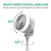 electriQ 9-Inch DC Oscillating Pedestal Fan - Whisper Quiet&amp; Low Energy