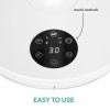electriQ 9-Inch DC Oscillating Pedestal Fan - Whisper Quiet&amp; Low Energy