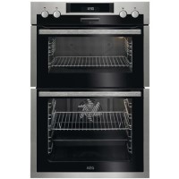 Refurbished AEG DCS431110M 60cm Double Built In Electric Oven with Catalytic Liners Stainless Steel