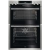 Refurbished AEG DCS431110M 60cm Double Built In Electric Oven with Catalytic Liners Stainless Steel